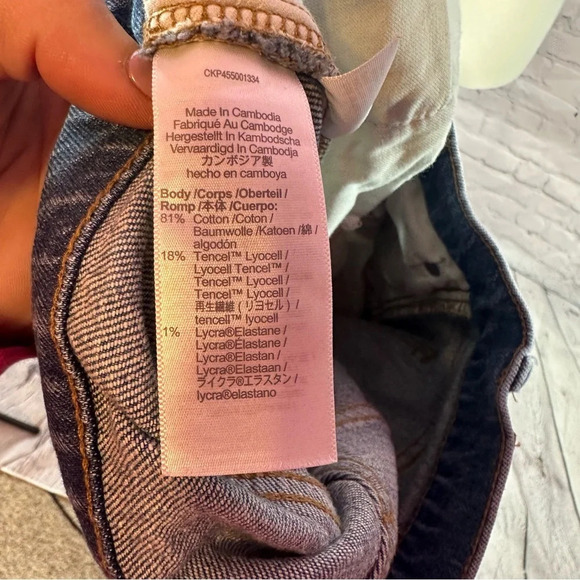 women's madewell high-rise slim boy jeans size 26 - Picture 6 of 6